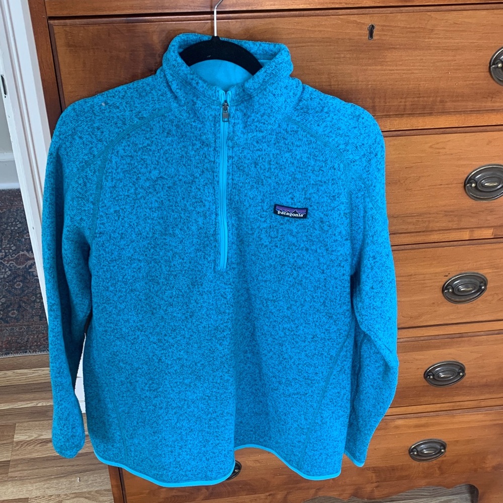 Patagonia Turquoise Fleece Pullover